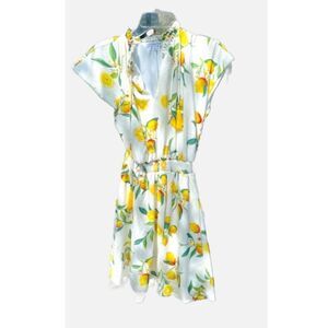 OPHELIA ROE summer dress in lemon print